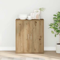 Berkfield Home Sideboard Artisan Oak 60x31x70 cm Engineered Wood in Brown - Size: 60 x 31 x 70 cm - thumbnail 1