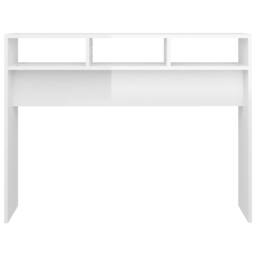 Berkfield Home Decorative Console Table High Gloss White 105x30x80 cm Engineered Wood - Size: 105 x 30 x 80 cm - thumbnail 5