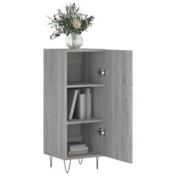 Berkfield Home Sideboard Grey Sonoma 34.5x34x90 cm Engineered Wood - thumbnail 4
