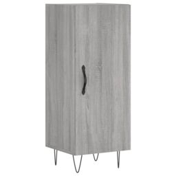 Berkfield Home Sideboard Grey Sonoma 34.5x34x90 cm Engineered Wood - thumbnail 2