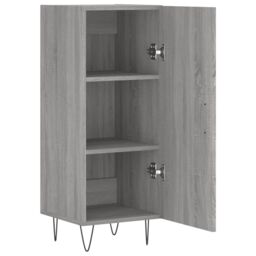 Berkfield Home Sideboard Grey Sonoma 34.5x34x90 cm Engineered Wood - thumbnail 6