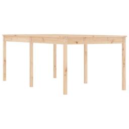 Berkfield Home Garden Table 203.5x100x76 cm Solid Wood Pine in Light Brown