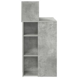 Berkfield Home Desk with Storage Concrete Grey 90x48x101.5 cm Engineered wood - thumbnail 5