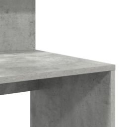 Berkfield Home Desk with Storage Concrete Grey 90x48x101.5 cm Engineered wood - thumbnail 7