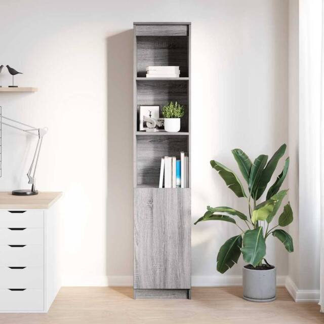 Berkfield Home Highboard Grey Sonoma 37.5x35x180 cm Engineered Wood - image 1