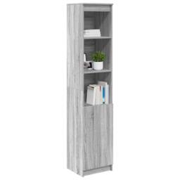 Berkfield Home Highboard Grey Sonoma 37.5x35x180 cm Engineered Wood - thumbnail 4