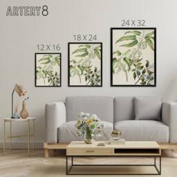 "Artery8 New Zealand Ongaonga Tree Nettle Plant Featon Framed Canvas Wall Art in Beige - Size: W18"" x H24""" - thumbnail 4