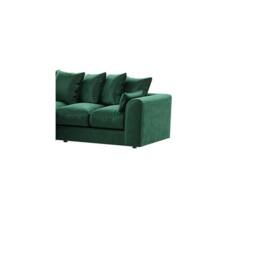 Furniture 786 Plush Velvet 3 Seater Sofa in Green - thumbnail 2