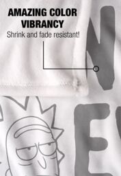 Warner Brothers Rick & Morty Officially Licensed Silky Touch Super Soft Throw Blanket 152 x 127 cm in White - thumbnail 4