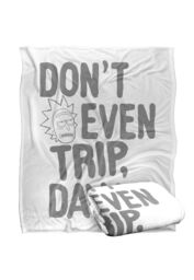 Warner Brothers Rick & Morty Officially Licensed Silky Touch Super Soft Throw Blanket 152 x 127 cm in White - thumbnail 2