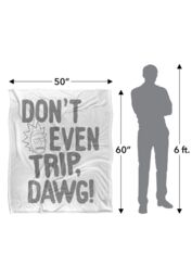 Warner Brothers Rick & Morty Officially Licensed Silky Touch Super Soft Throw Blanket 152 x 127 cm in White - thumbnail 5
