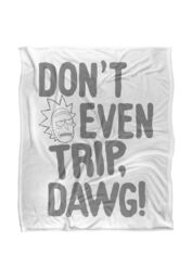 Warner Brothers Rick & Morty Officially Licensed Silky Touch Super Soft Throw Blanket 152 x 127 cm in White - thumbnail 1