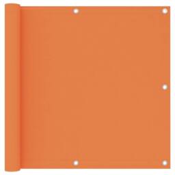 Berkfield Home Balcony Screen Orange 90x400 cm Oxford Fabric - thumbnail 2