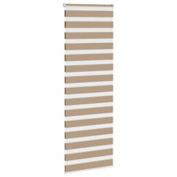 Berkfield Home Zebra Blind Sand Brown 90x230 cm Fabric Width 85.9 cm Polyester - thumbnail 3