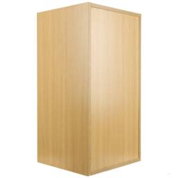 "VOGREX Large Oak Vinyl LP Record Storage Box 12"" Cube Cabinet Rack in Brown" - thumbnail 4