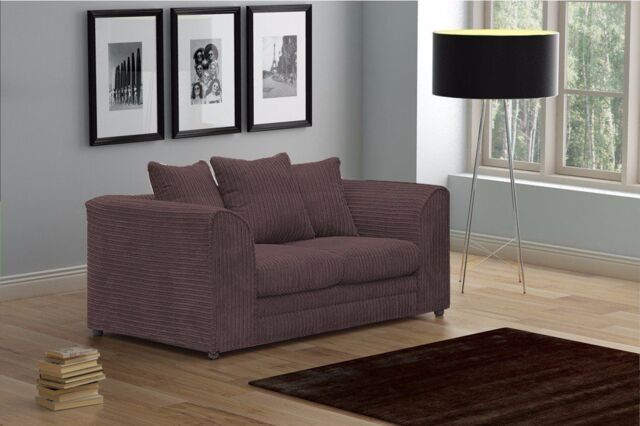 Snugg Furniture UK Limited Milo Jumbo Cord 2 Seater Sofa in Brown