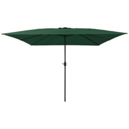 Berkfield Home Square Garden Parasol 295x245 cm Green - thumbnail 1