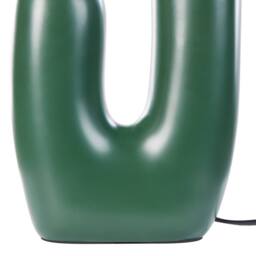 Wyld and Coco Green U-Shaped Resin Table Lamp with Double Glass Shades - thumbnail 6