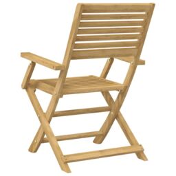 Berkfield Home Folding Garden Chairs 2 pcs 54.5x61.5x86.5 cm Solid Wood Acacia in Brown - thumbnail 7
