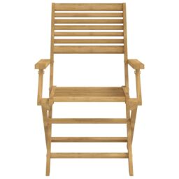 Berkfield Home Folding Garden Chairs 2 pcs 54.5x61.5x86.5 cm Solid Wood Acacia in Brown - thumbnail 5