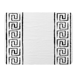 Benjamin Tate Design Egyptian Pattern Blanket in Natural - Size: 120 cm x 150 cm - thumbnail 1