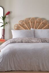 Furn Aurora Botanical Reversible Duvet Cover Set in Light Pink - Size: Super King - thumbnail 3