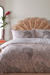 Furn Aurora Botanical Reversible Duvet Cover Set in Light Pink - Size: Super King - thumbnail 2