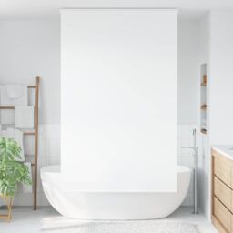 Berkfield Home Shower Roller Blind with Cassette 120x240 cm Fabric Width 116 cm in White - thumbnail 2