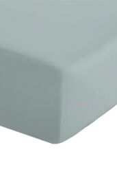 Catherine Lansfield 'Easy Iron Percale' Combed Polycotton 35cm Depth Sheet in Duck Egg Blue - Size: King Fitted