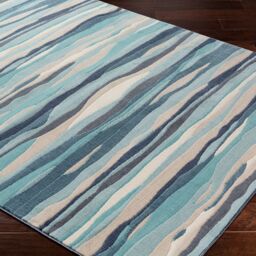 Livabliss City-Modern Blue Beige Grey Living Dining Bedroom Rug - Size: 120 cm x 170 cm - thumbnail 5