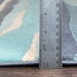 Livabliss City-Modern Blue Beige Grey Living Dining Bedroom Rug - Size: 120 cm x 170 cm - thumbnail 6