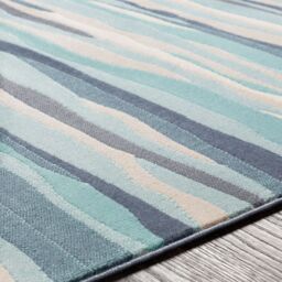 Livabliss City-Modern Blue Beige Grey Living Dining Bedroom Rug - Size: 120 cm x 170 cm - thumbnail 3