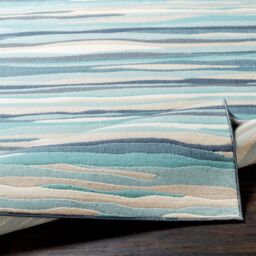 Livabliss City-Modern Blue Beige Grey Living Dining Bedroom Rug - Size: 120 cm x 170 cm - thumbnail 4