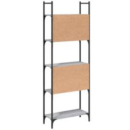 Berkfield Home Decorative Bookshelf 5-Tier Grey Sonoma 60.5x24x166.5 cm Engineer - thumbnail 7