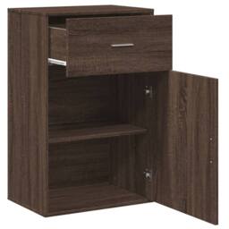 Berkfield Home Storage Cabinet Brown Oak 56.5x39x90 cm Engineered Wood - thumbnail 4