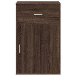 Berkfield Home Storage Cabinet Brown Oak 56.5x39x90 cm Engineered Wood - thumbnail 5