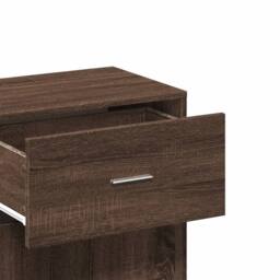 Berkfield Home Storage Cabinet Brown Oak 56.5x39x90 cm Engineered Wood - thumbnail 9
