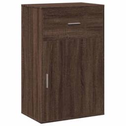 Berkfield Home Storage Cabinet Brown Oak 56.5x39x90 cm Engineered Wood - thumbnail 3