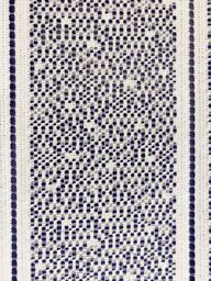 Tyrone Textiles White Plain Textured Voile Louvre Vertical Pleated Window Blind Panel - Size: 183 cm width x 122 cm drop - thumbnail 3