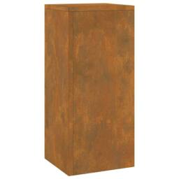 Berkfield Home Outdoor Plant Stands Pillar 2 pcs 24x24x55 cm Weathering Steel - Size: 24 x 24 x 55 cm - thumbnail 5