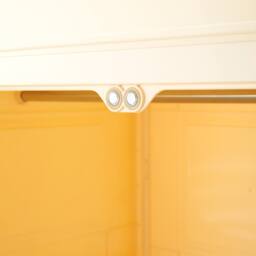 Living and Home 2 Tier Folding Wardrobe Storage Bins with Doors in Cream - thumbnail 9