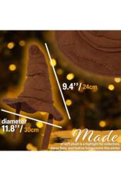 Harry Potter Hat Xmas Tree Topper Christmas Gift in Brown - thumbnail 3