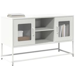 Berkfield Home TV Cabinet White 100.5x39x60.5 cm Steel