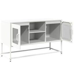 Berkfield Home TV Cabinet White 100.5x39x60.5 cm Steel - thumbnail 6