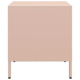 Berkfield Home Bedside Cabinet¬†Pink 35x39x43.5 cm Steel in Pink - thumbnail 6