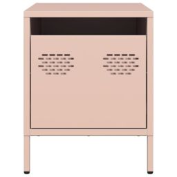 Berkfield Home Bedside Cabinet¬†Pink 35x39x43.5 cm Steel in Pink - thumbnail 5