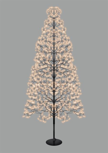 Xmas Haus 2.1m 4008 Gold Micro Led Black Tree - Size: 1 Pack - image 1