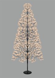 Xmas Haus 2.1m 4008 Gold Micro Led Black Tree - Size: 1 Pack - thumbnail 1