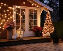 Xmas Haus 2.1m 4008 Gold Micro Led Black Tree - Size: 1 Pack - thumbnail 2