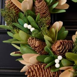 Dibor 35cm Forest Green Xmas Decor Front Door Wreath Christmas Wreath - thumbnail 5